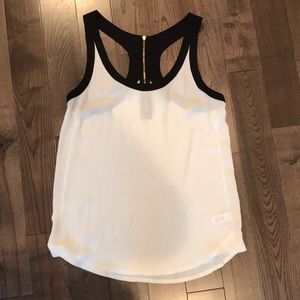 NWOT Zipper back tank